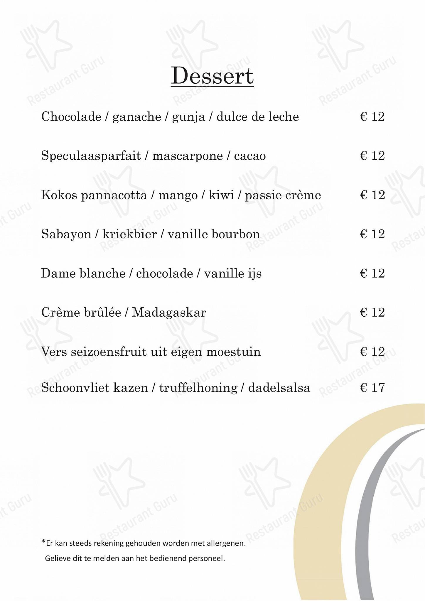 Menu pour Restaurant Condacum - Wine Menu
