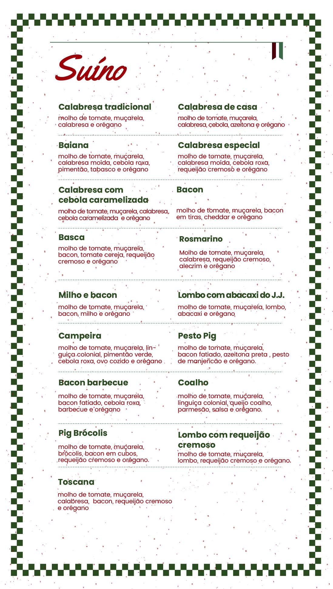 Constantina Pizzaria Express cardápio