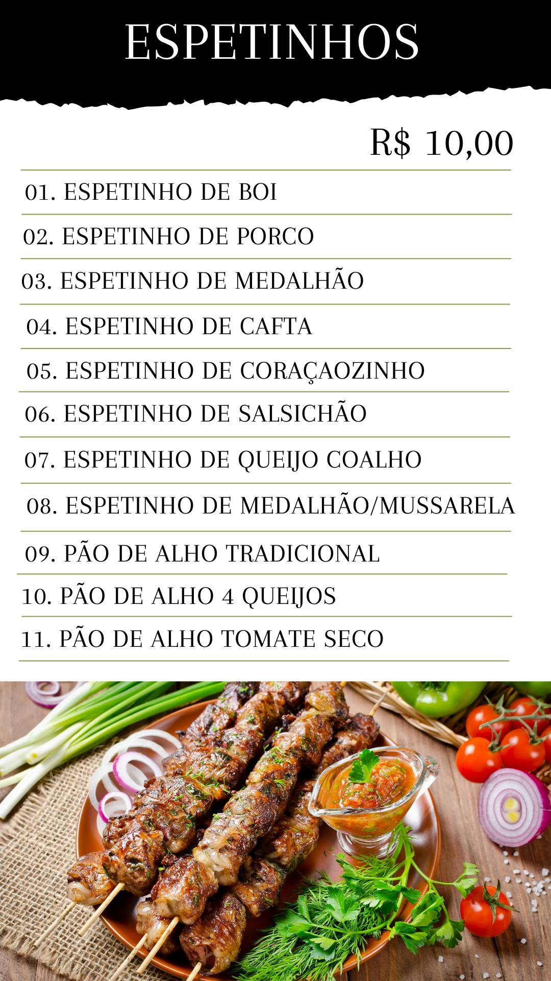Best pub cardápio