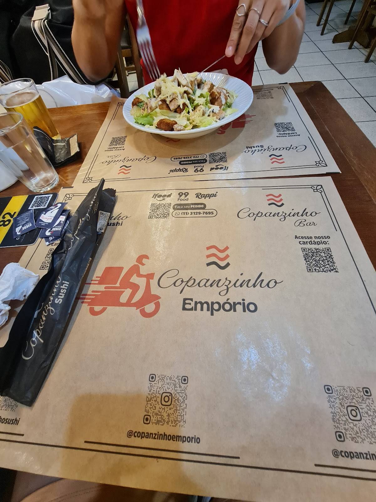 Copanzinho Bar cardápio