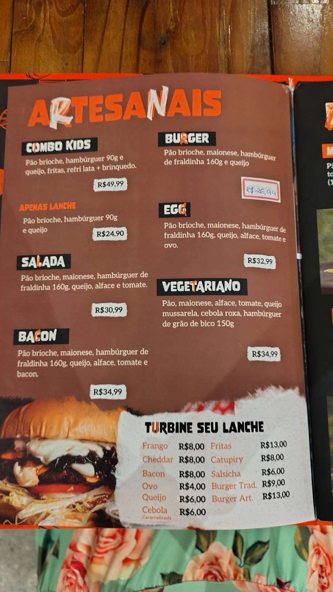 Cordeiro na Lata cardápio