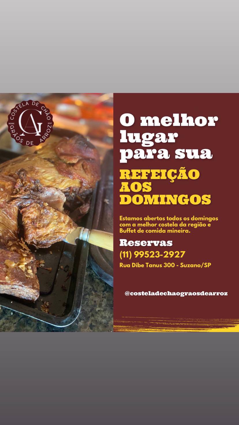Costela De Chão Grãos De Arroz cardápio