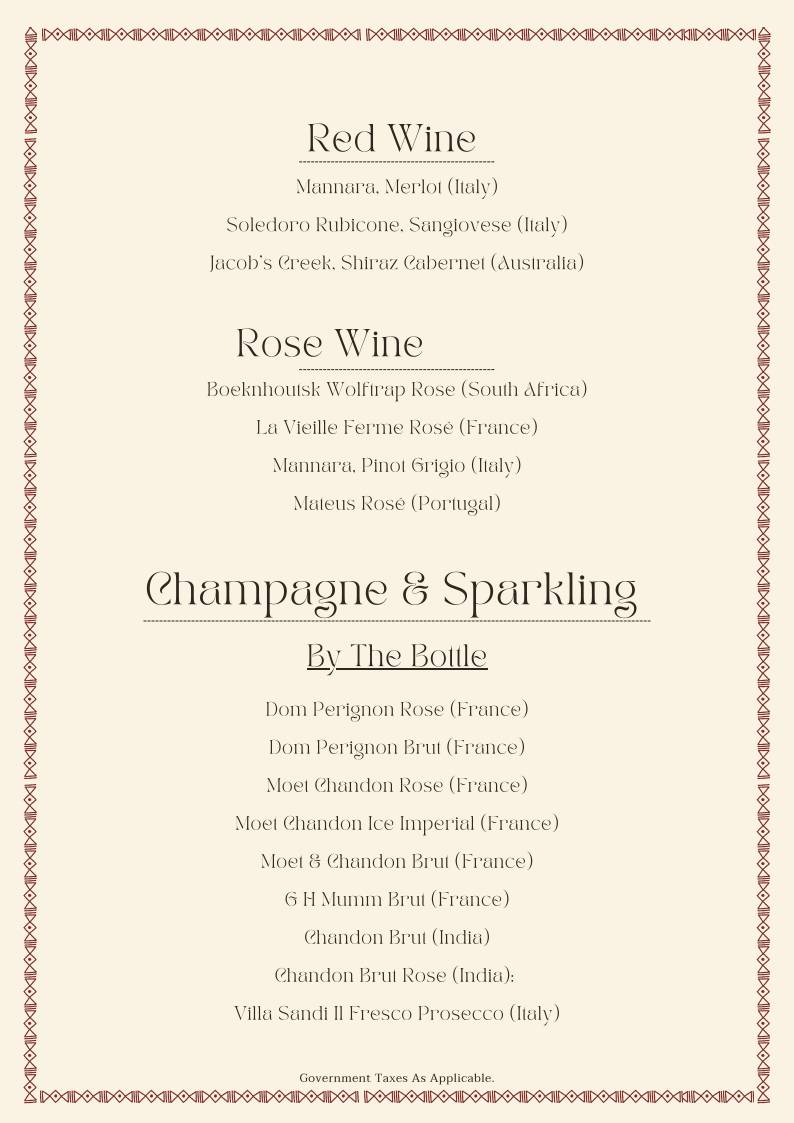 Cosy Box Mumbai menu