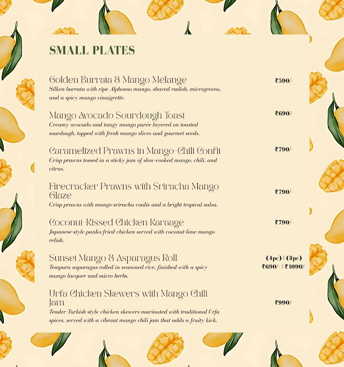 Cosy Box Mumbai menu