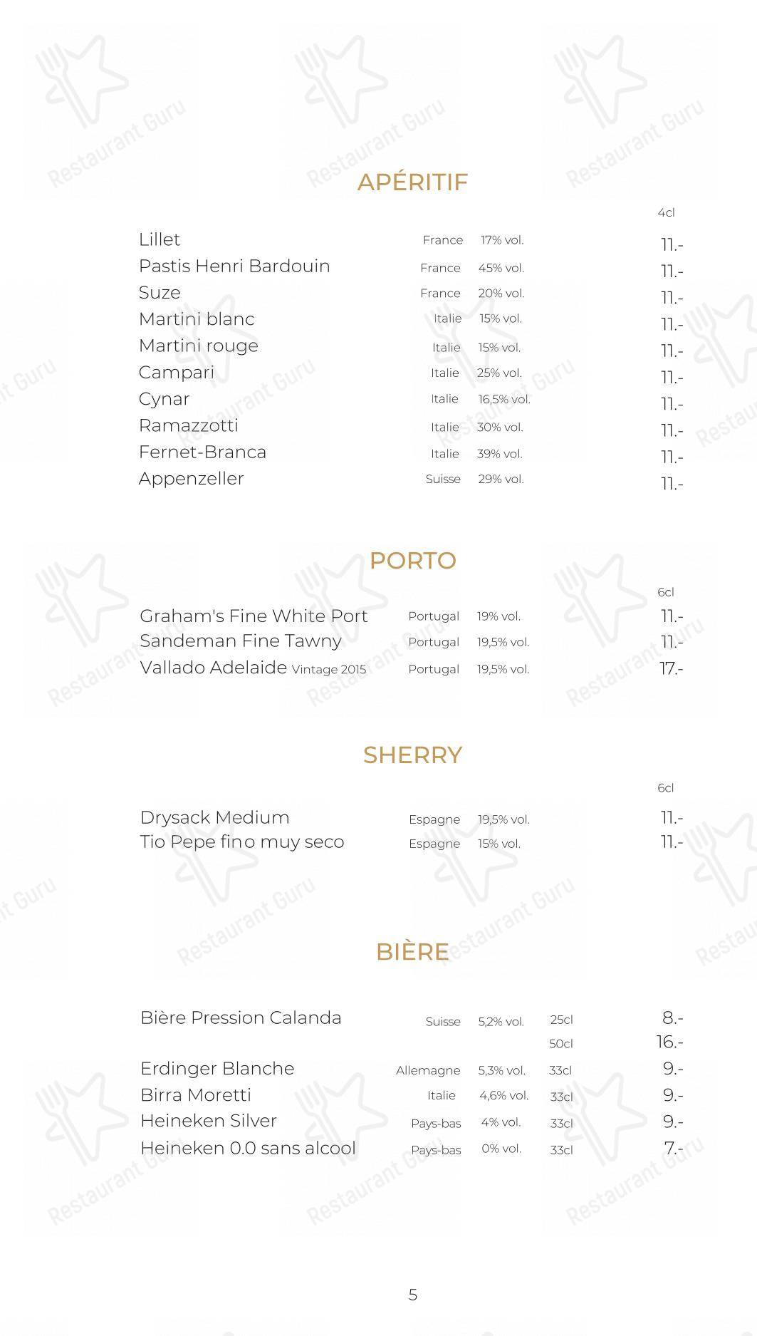 Основное меню per Côté Square ristorante