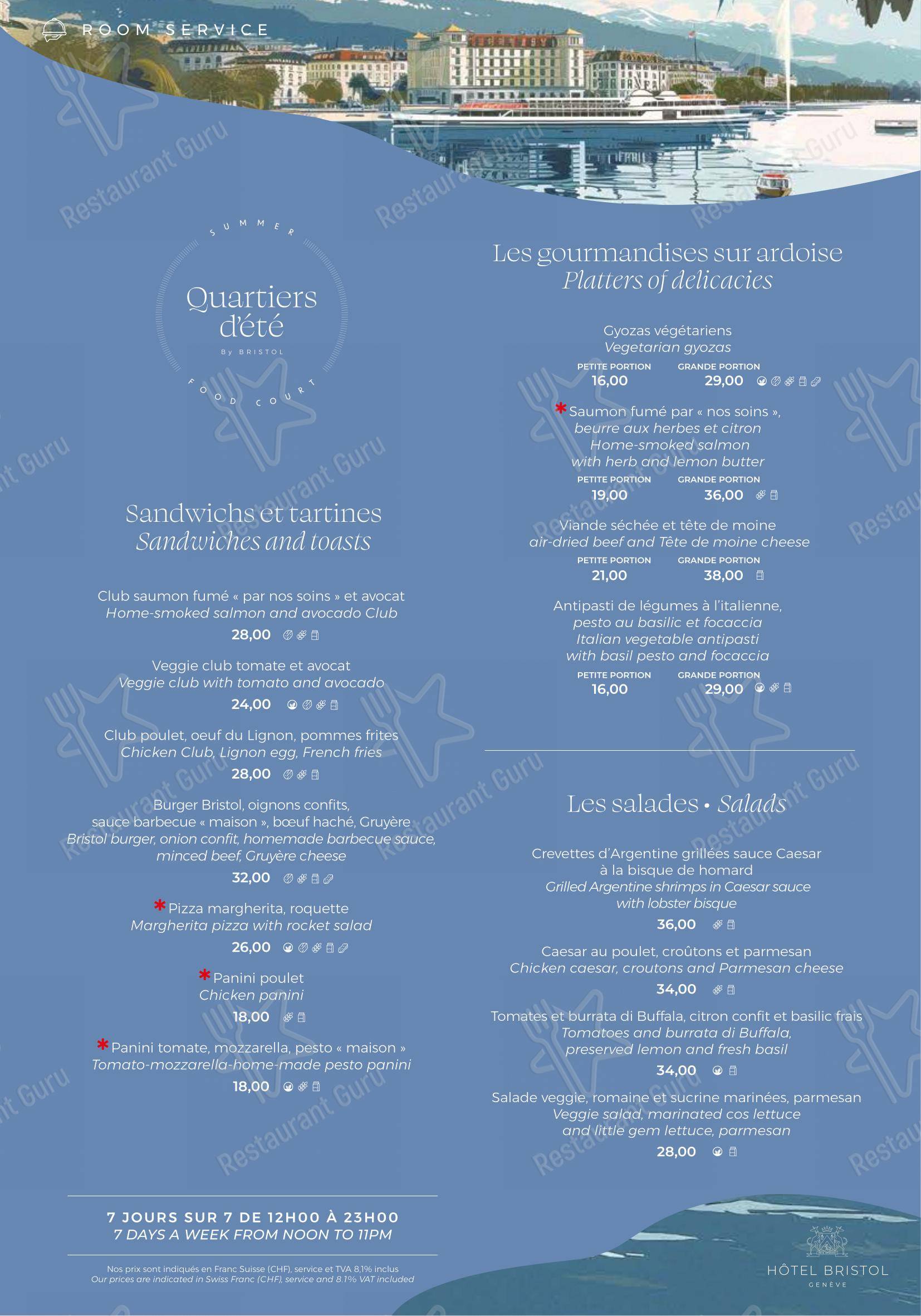 Menu di Côté Square - pasti e bevande