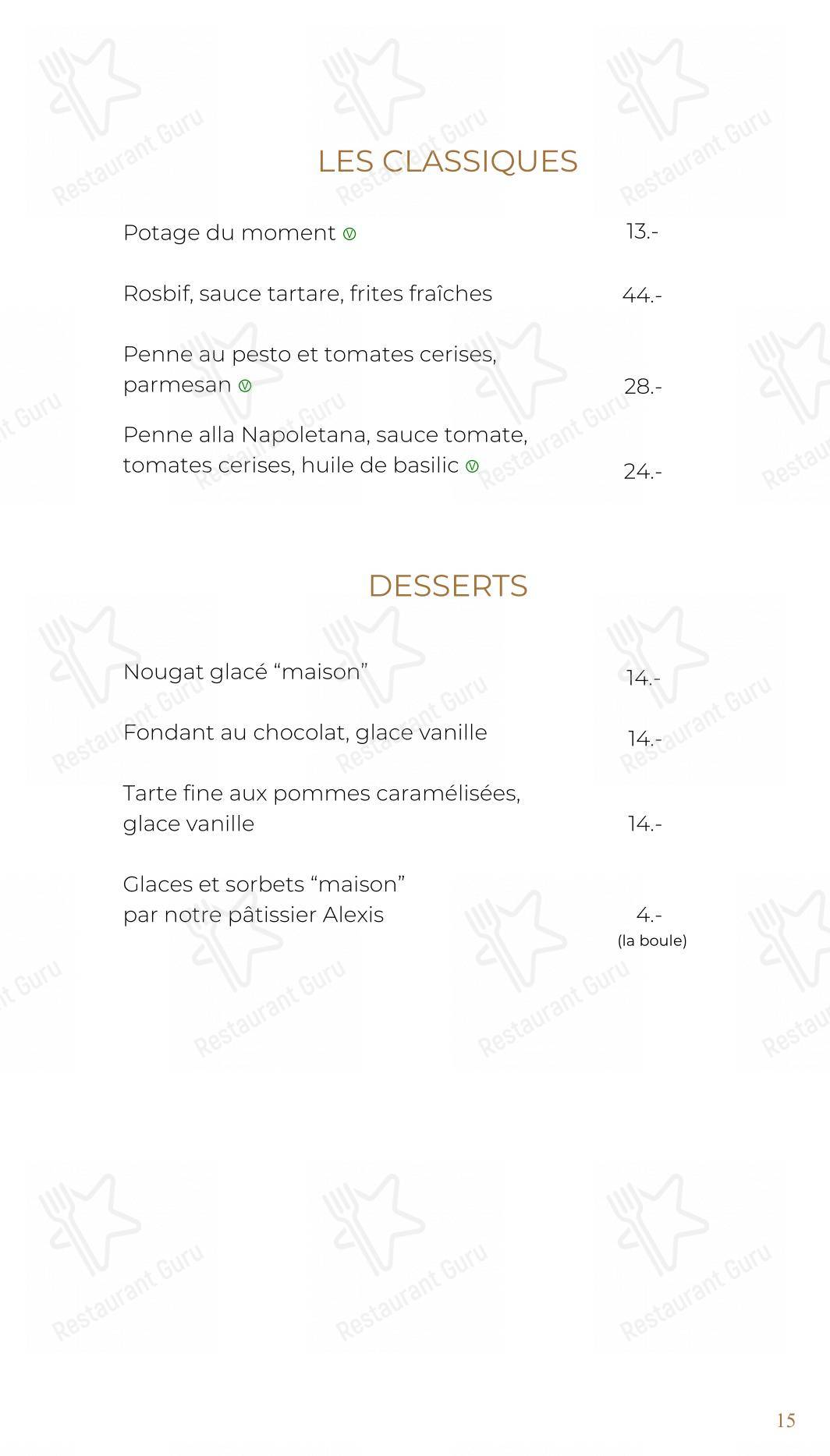Menu di Côté Square - Dinner Menu