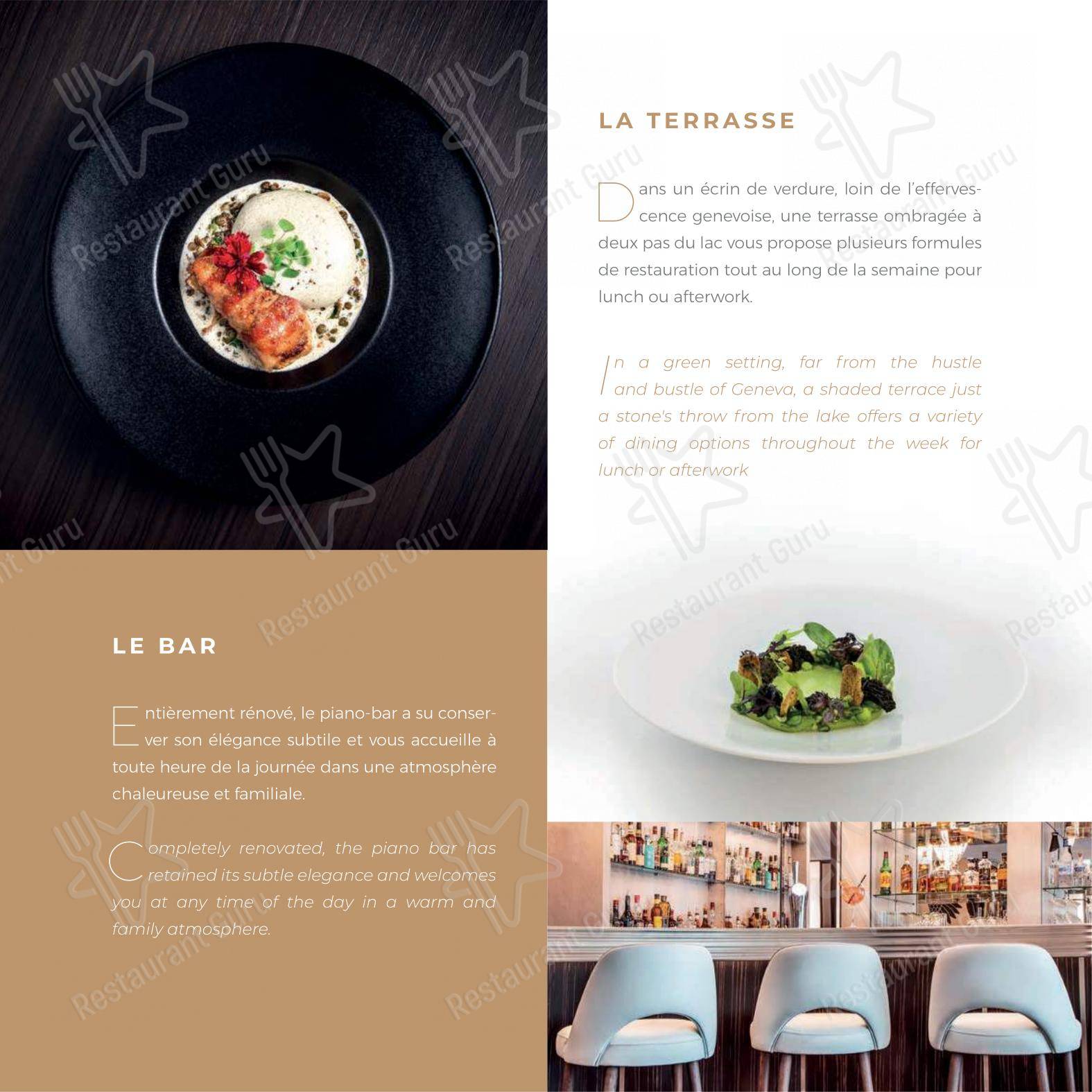Côté Square in Ginevra - Menu