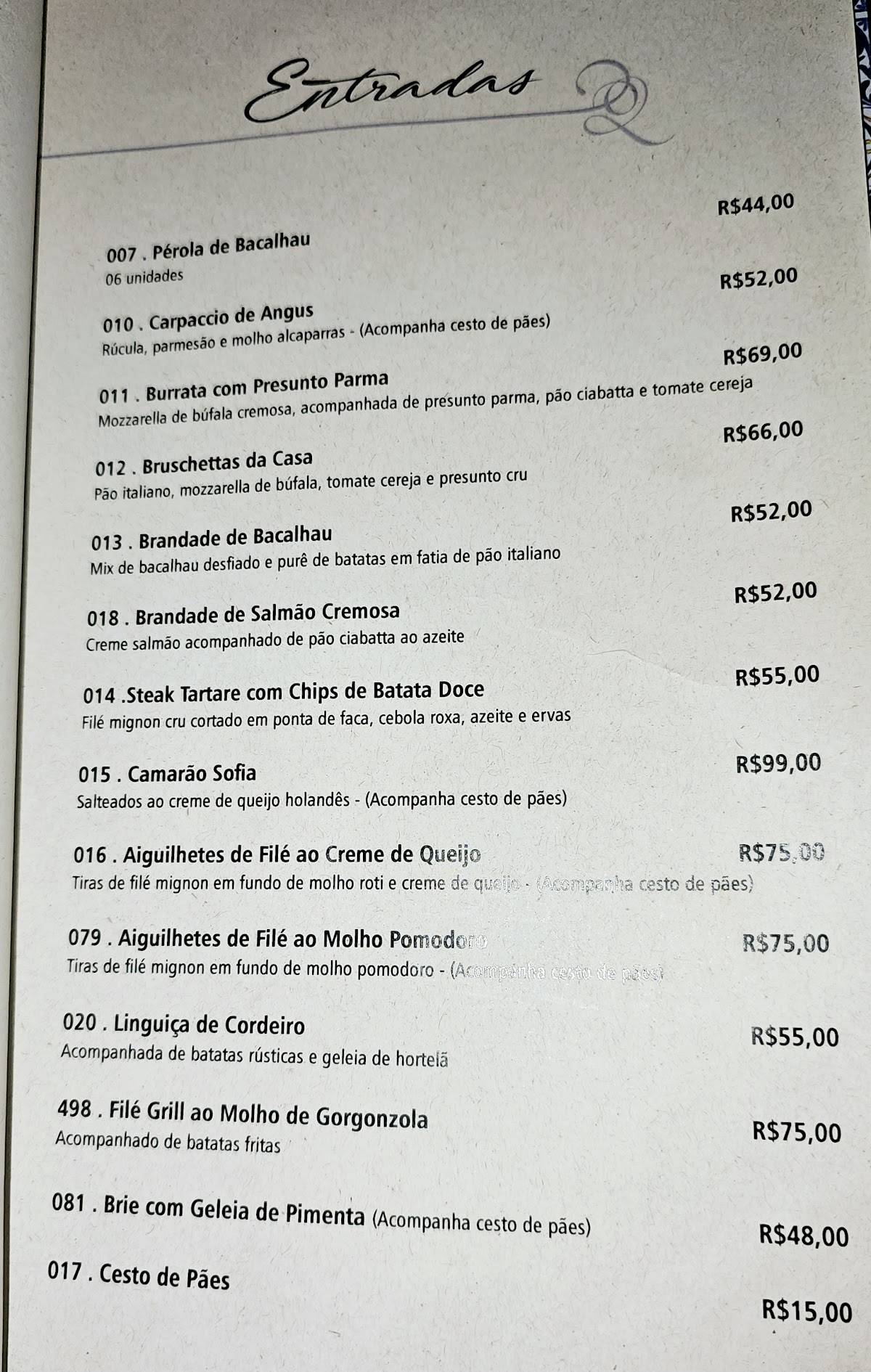 Cozy Restô cardápio