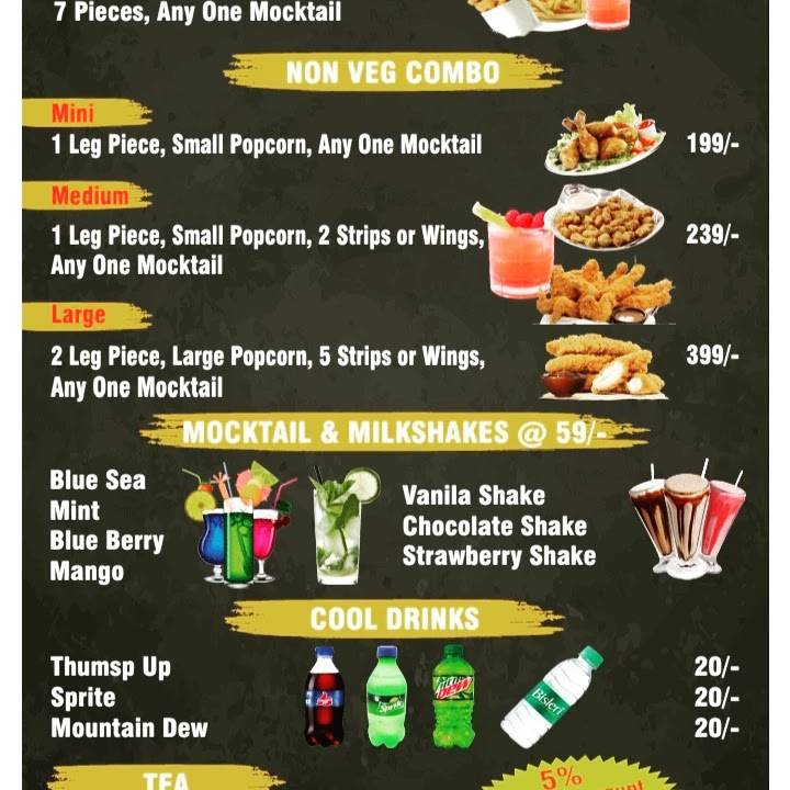 Crispy Town Cafe menu