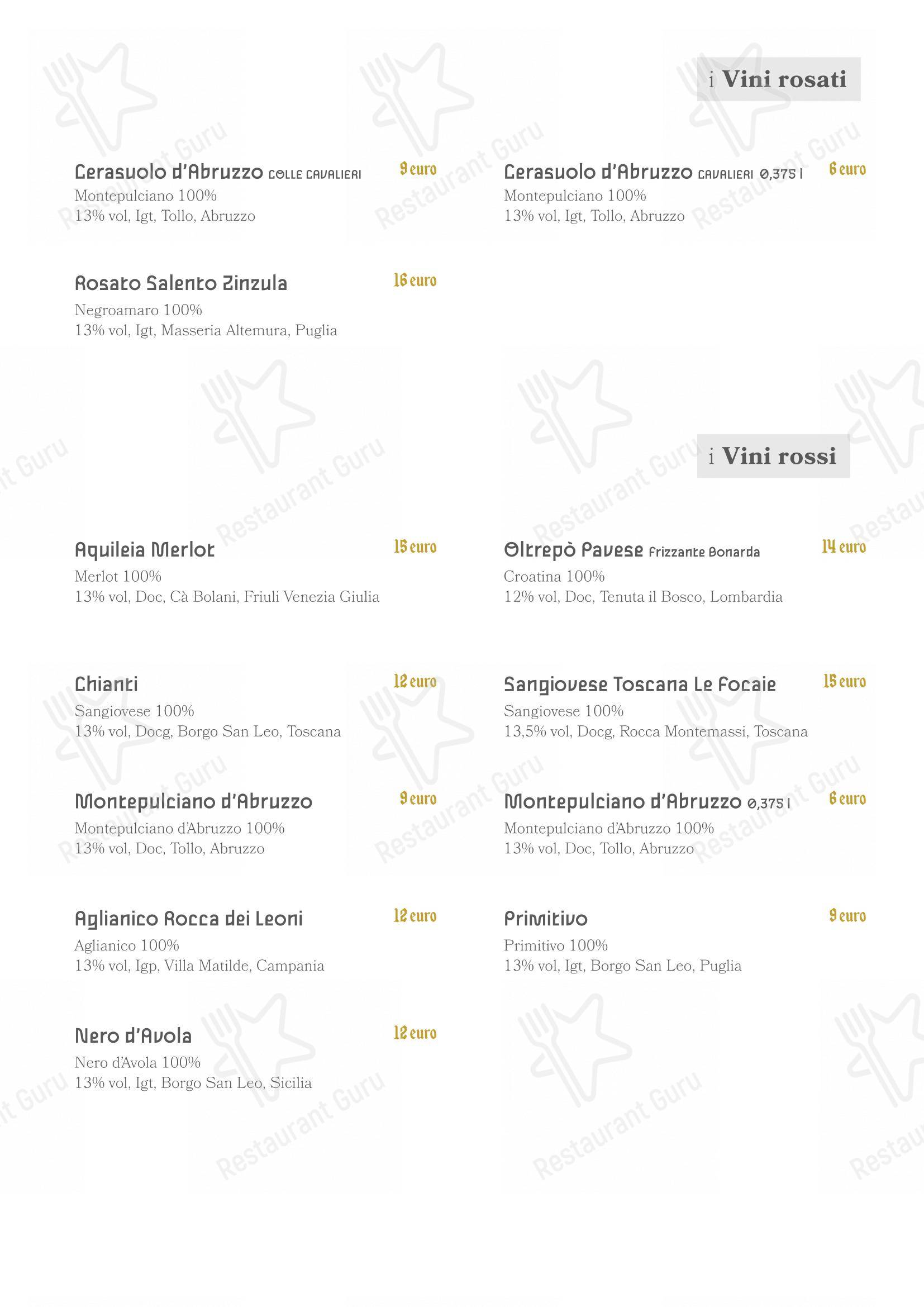 Menu di Cristian Cennamo - Pizze di ricerca - Menu