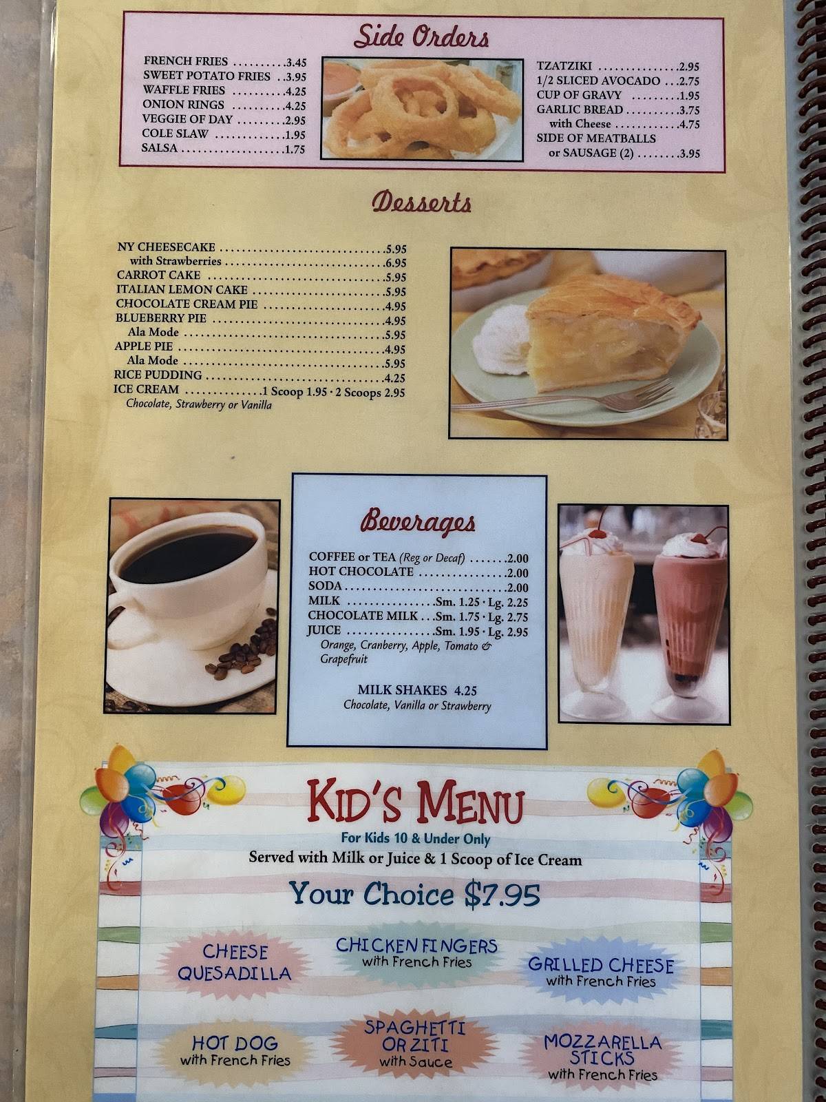 Menu at Cristys Restaurant, Torrington