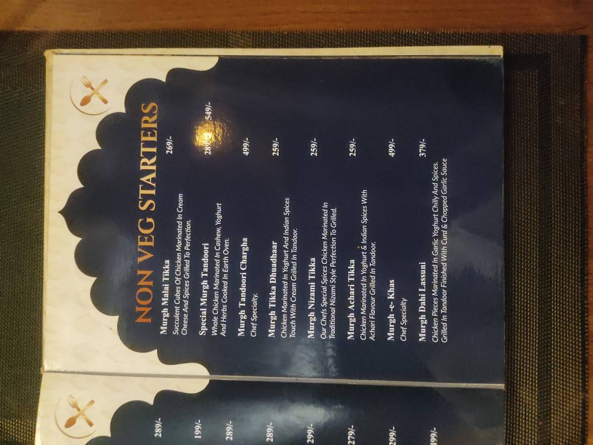 Crystal- Banquet and Rooftop Restaurant menu