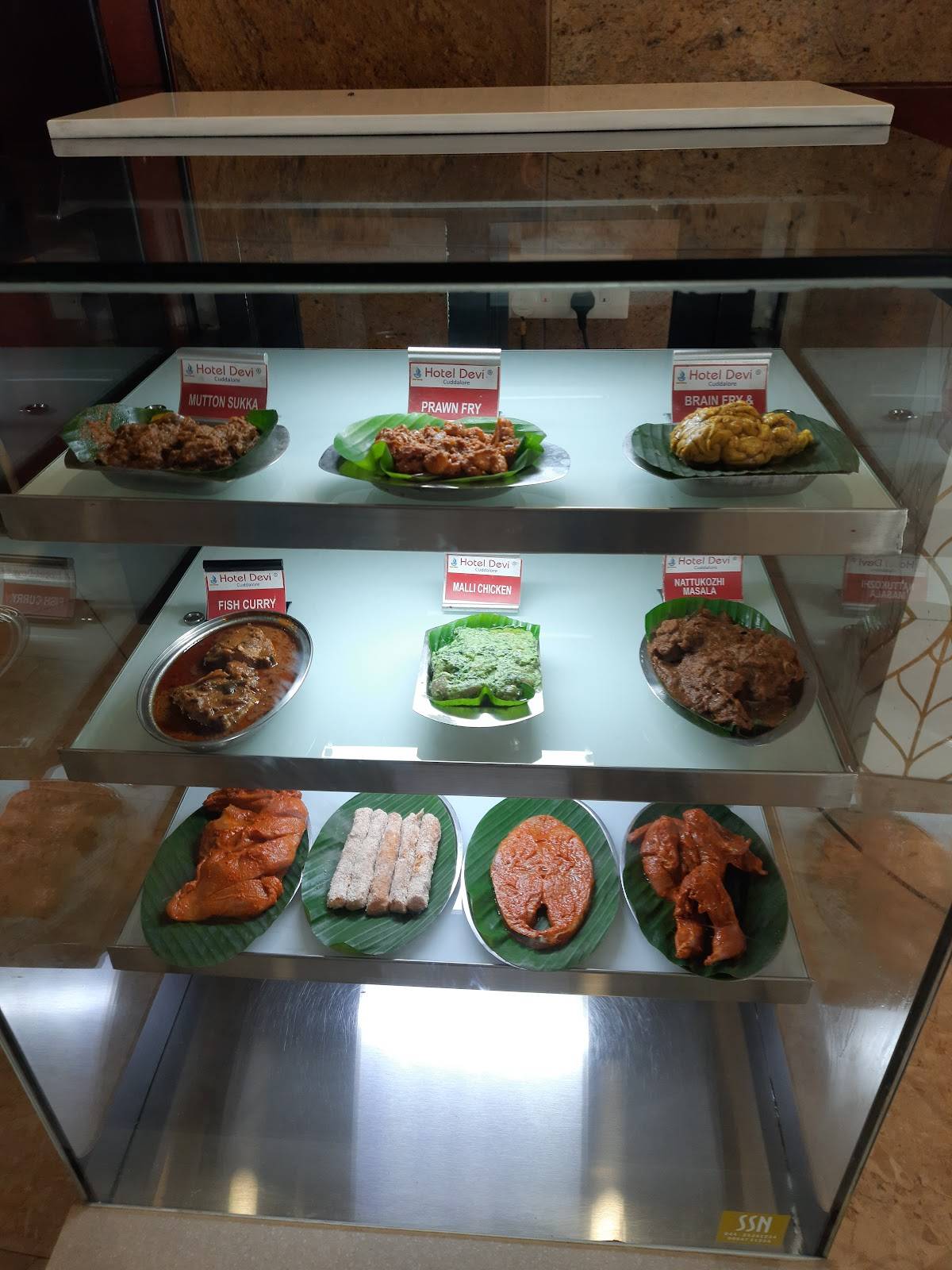 Hotel Devi menu
