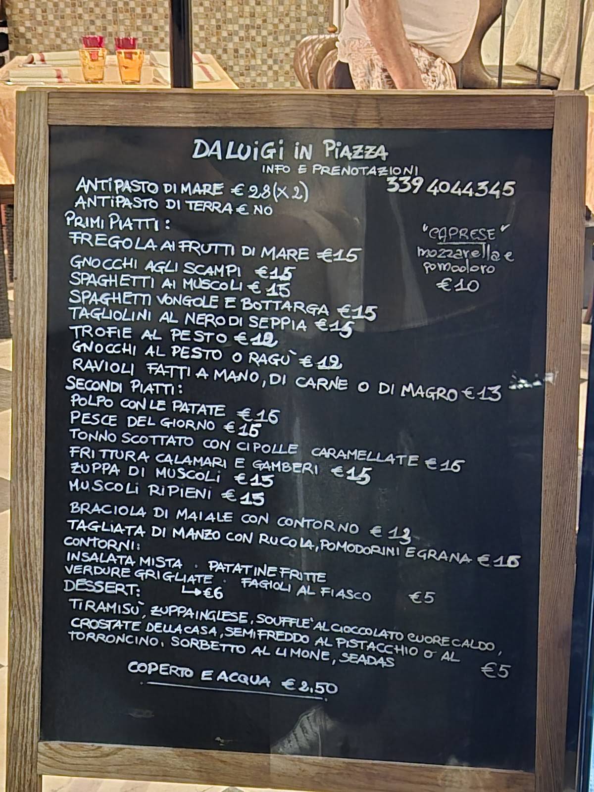 Menu di Da Luigi in Piazza 