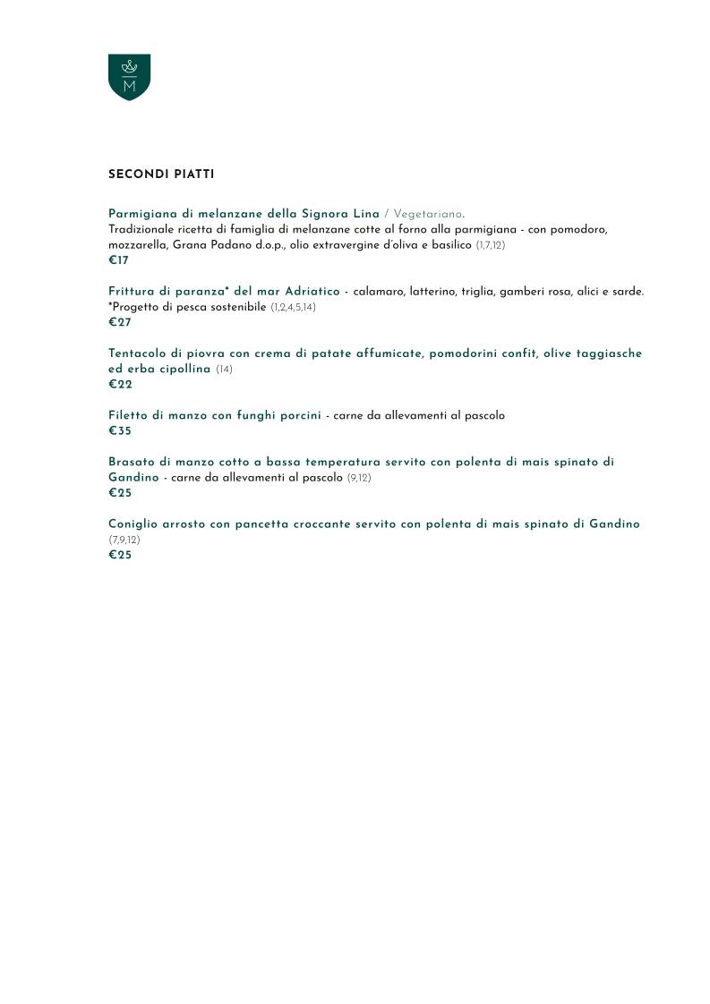 Menu di Ristorante Pizzeria da Mimmo 