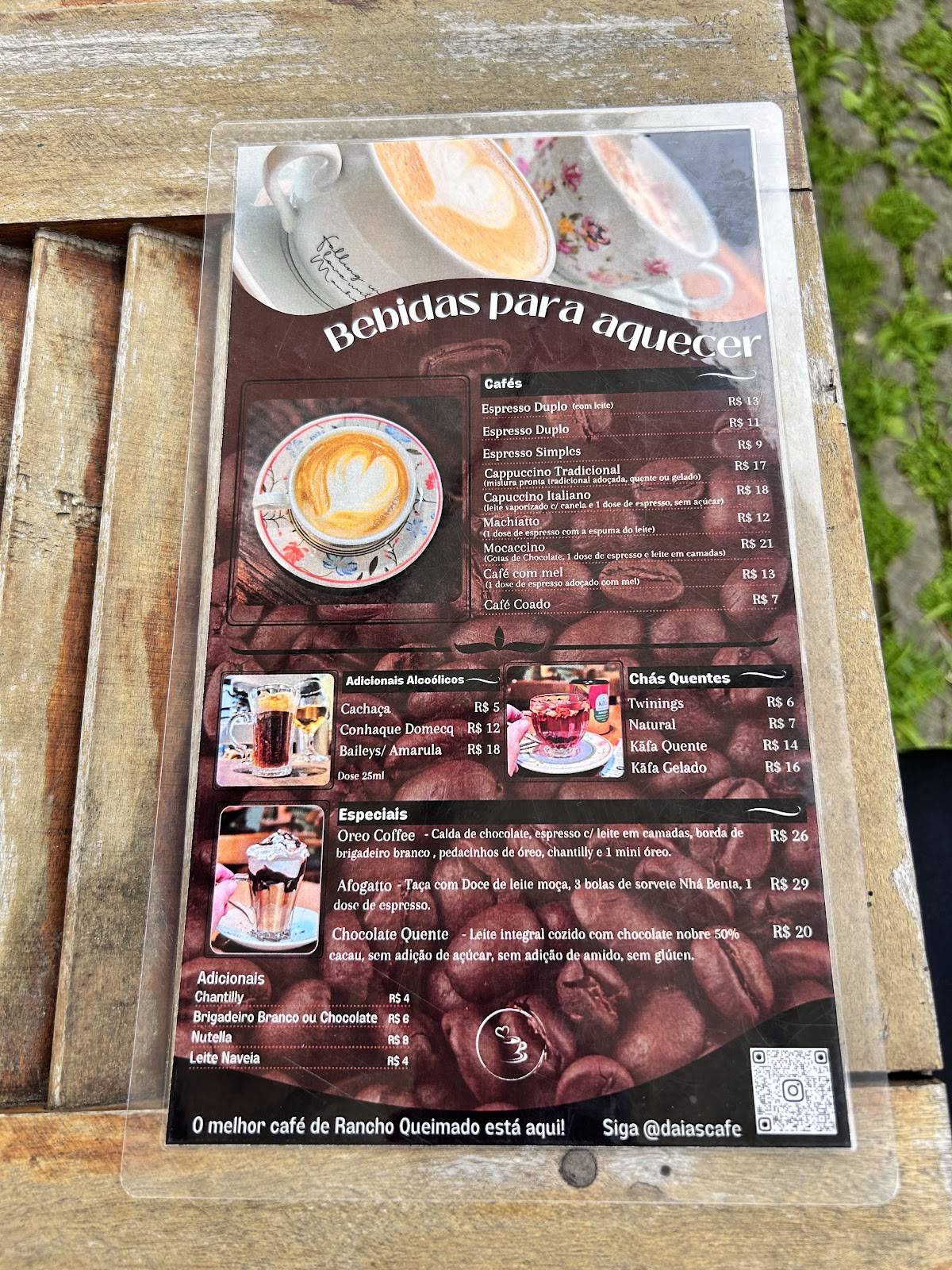 Daia's Café cardápio
