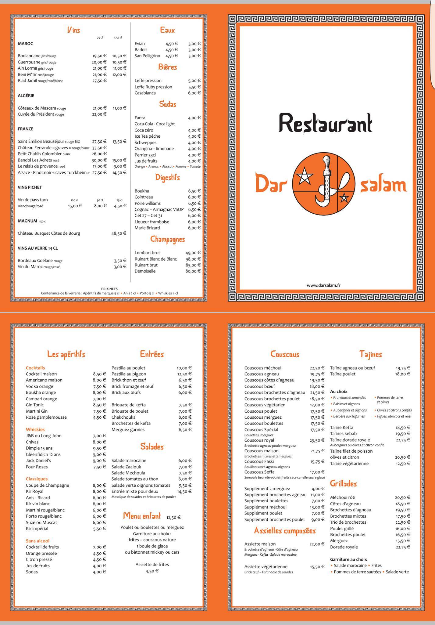 Menu de Dar Salam