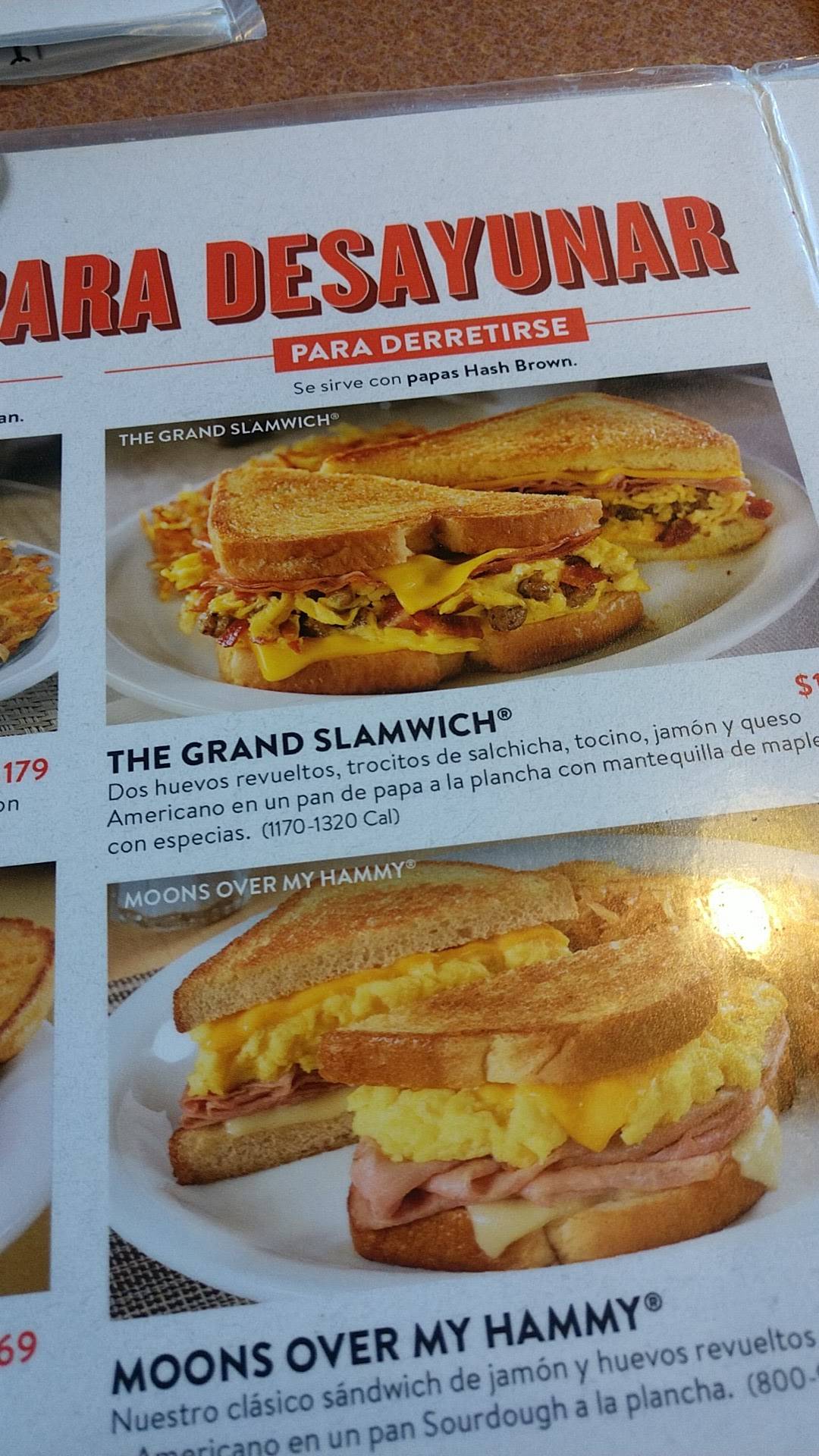 Carta del restaurante Denny's San Felipe, Chihuahua, Av Antonio del