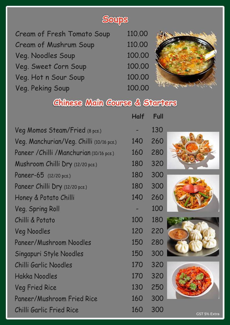 Deva Food Mart (Restaurant in Kapoorthala/ Restaurant in Aliganj Lucknow) menu