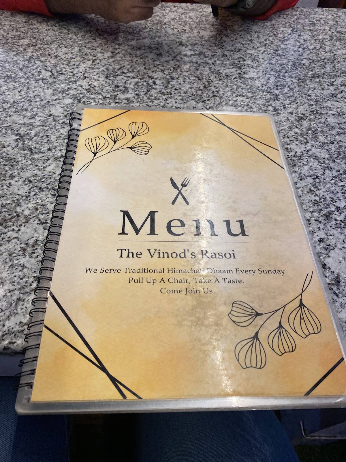 Vinod’s Rasoi menu