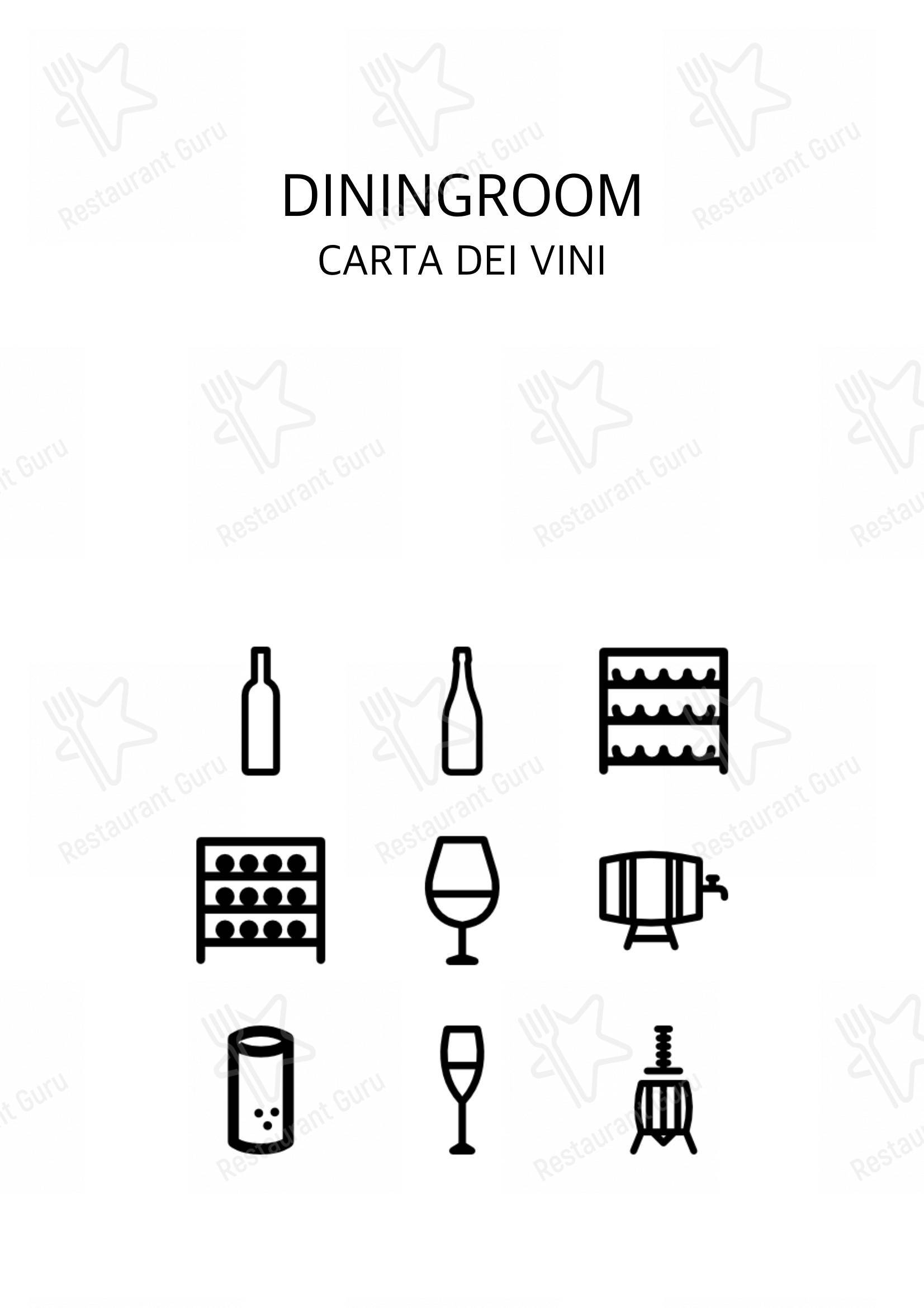 Menu bar per Dining Room Marghera in Venezia