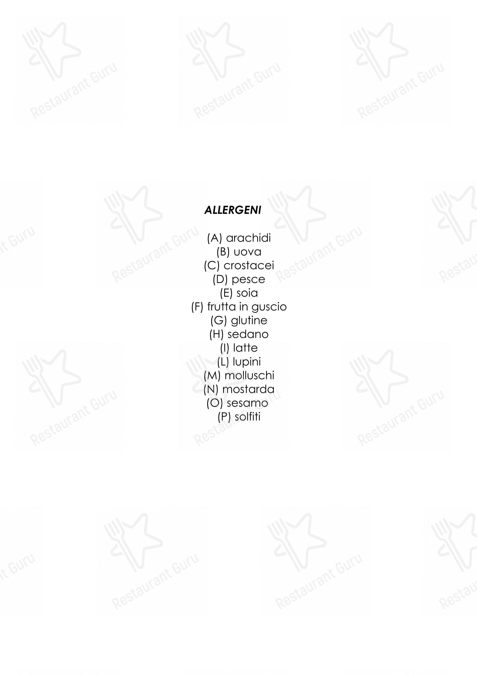 Menu di Dining Room Marghera - Menu