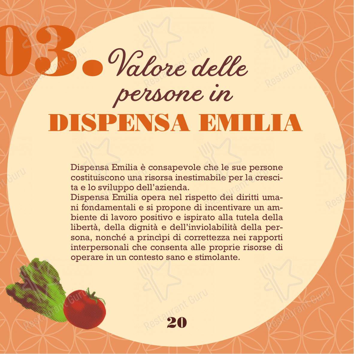 Menu bar per Dispensa Emilia I Gigli Campi Bisenzio ristorante
