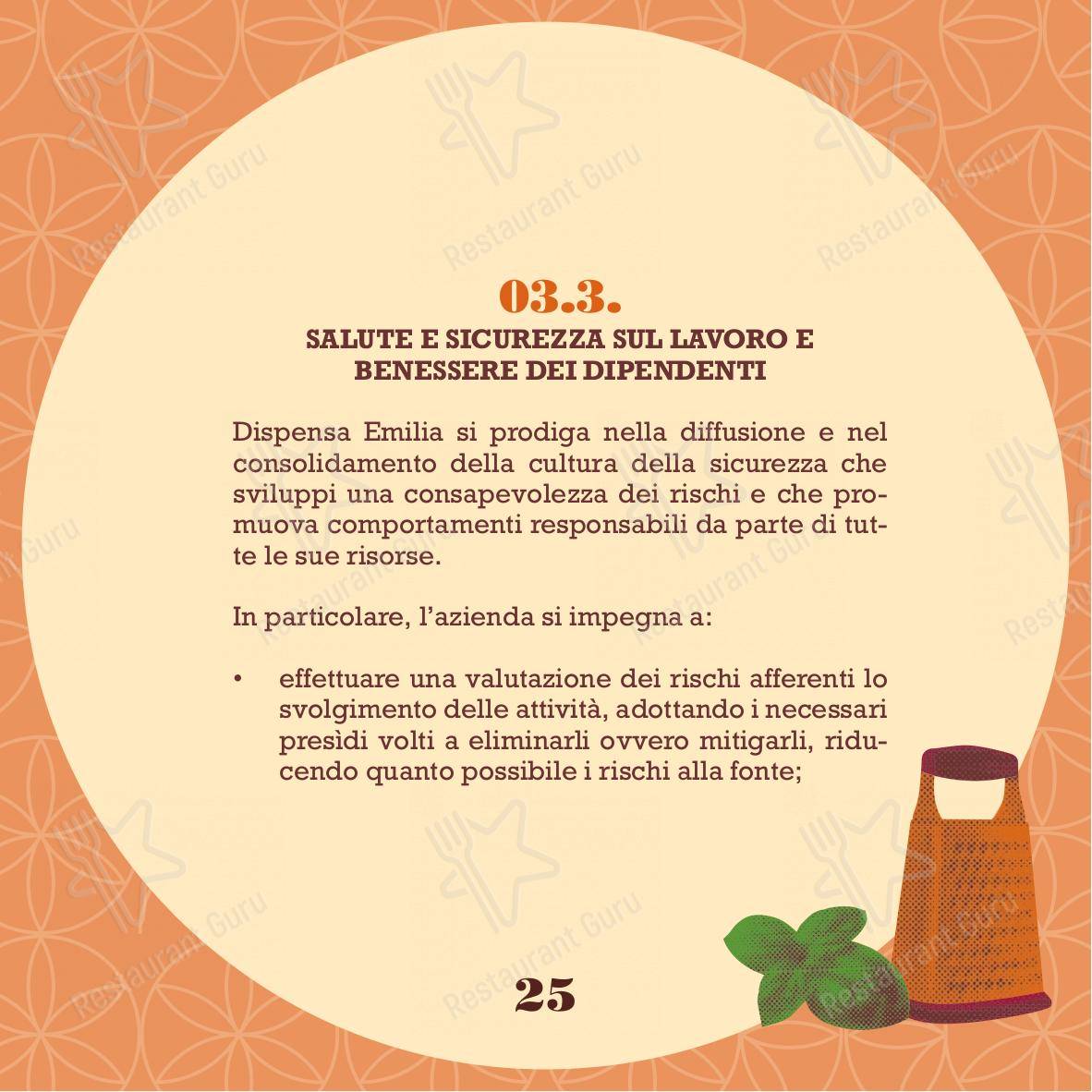 Menu bar per Dispensa Emilia I Gigli Campi Bisenzio in Campi Bisenzio