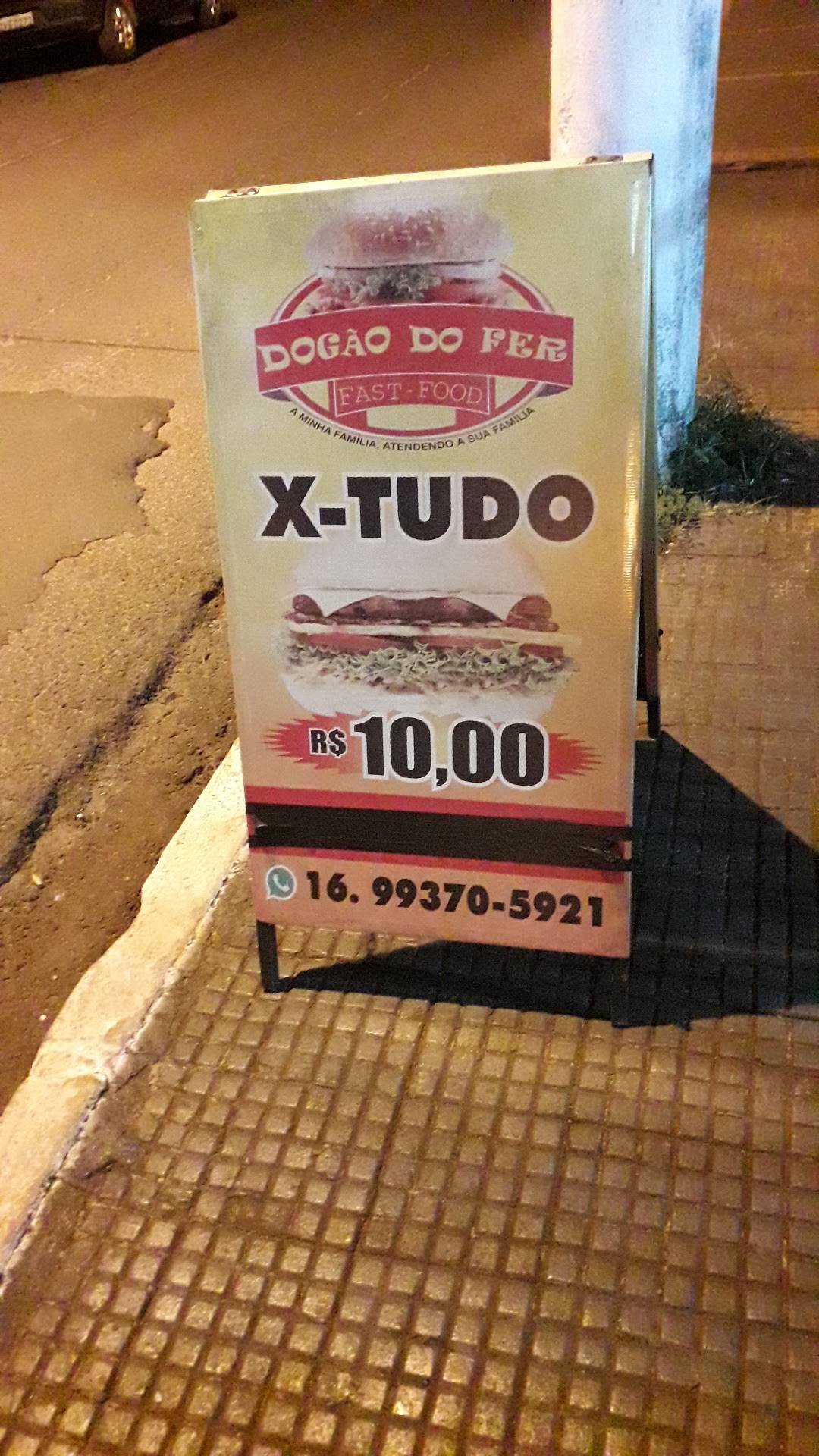 Dogão do Fer cardápio