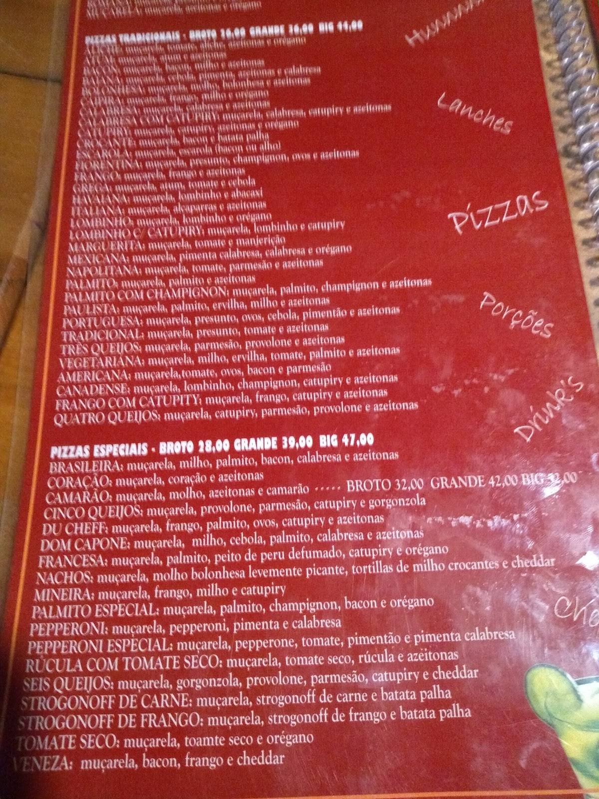 Dom Capone Pizza Bar cardápio