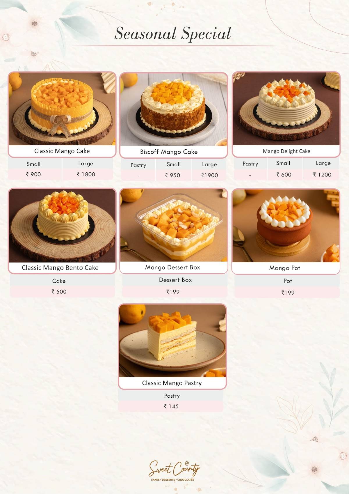 Sweet County Dombivli menu