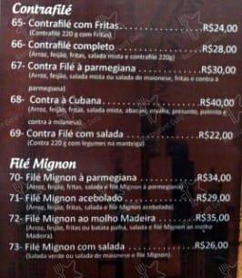 Restaurante Dona Emília cardápio