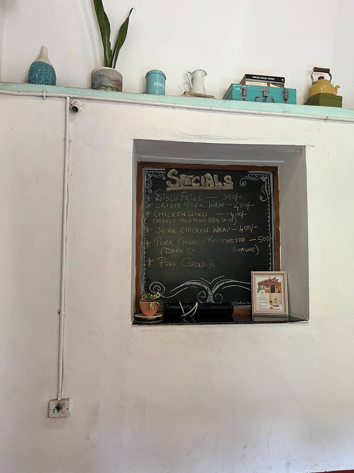 Cafe Tea Trunk menu