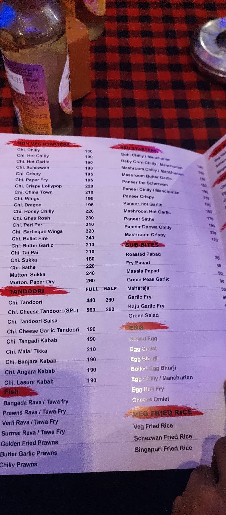 Double Dot Resto menu