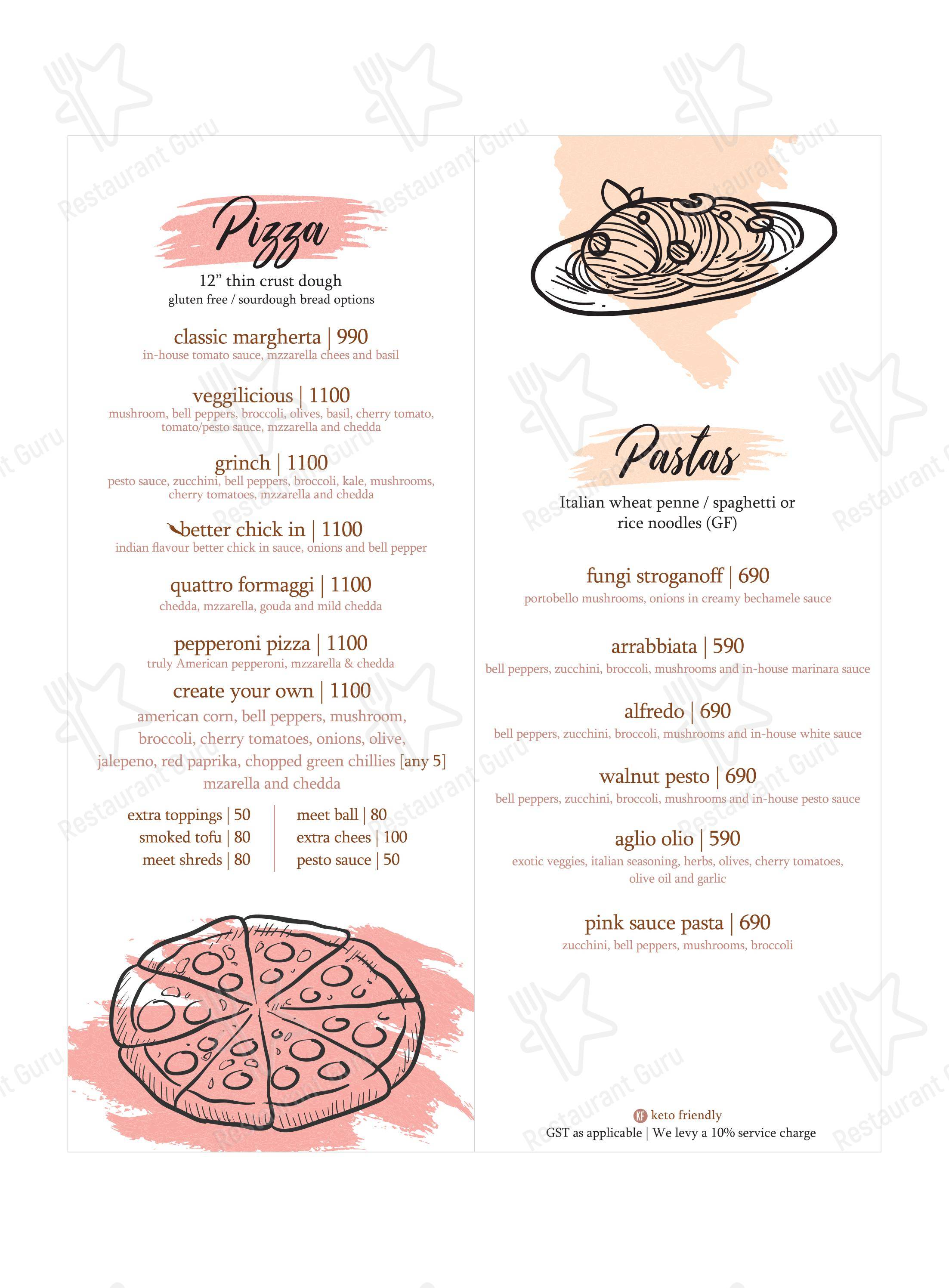 Earth Cafe @ BKC in Mumbai - Menu