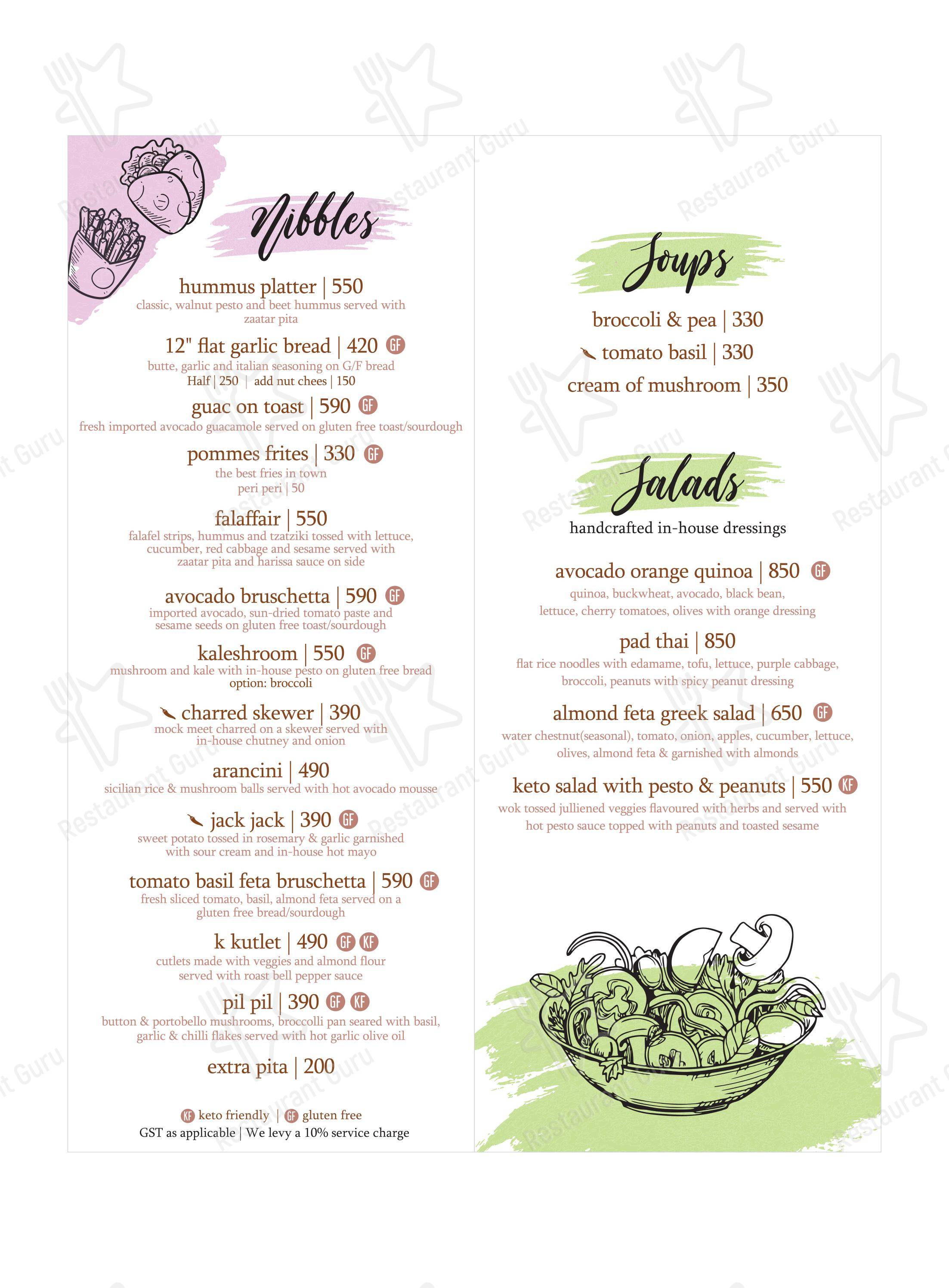 Earth Cafe @ BKC - Menu