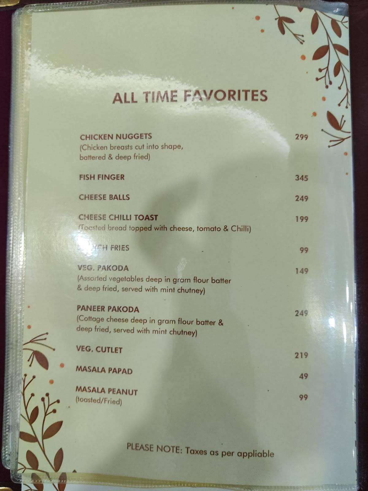 Eastern Barbeque menu
