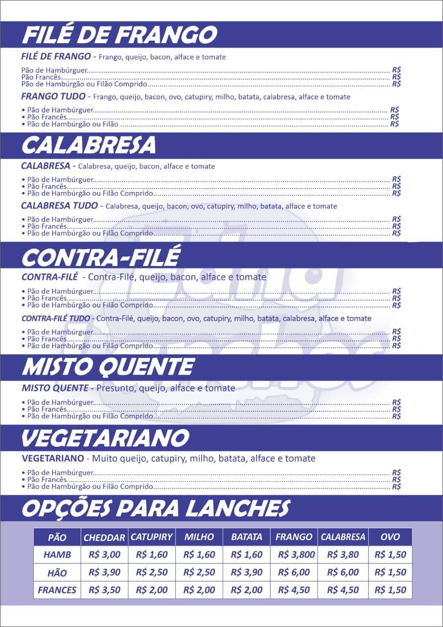 Edna Lanches cardápio
