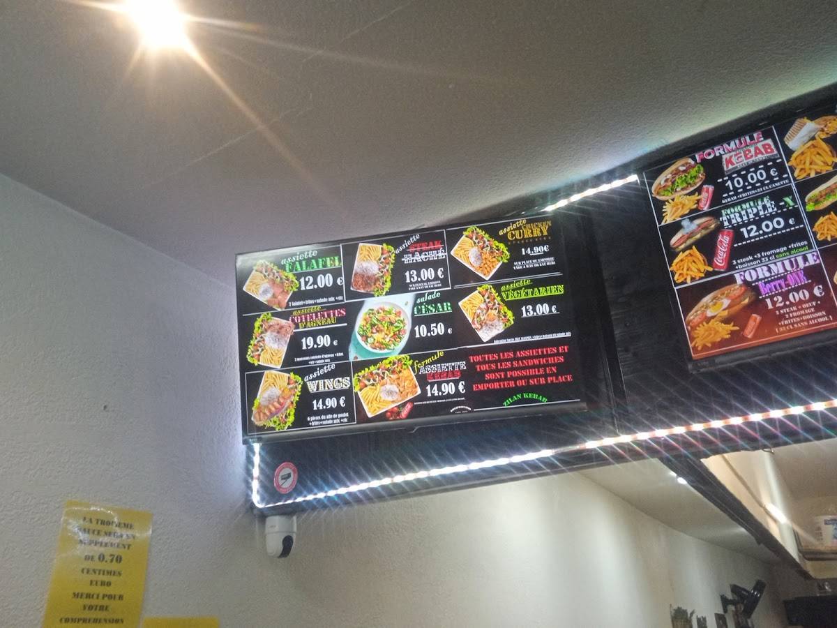 Menu de Efes Zilan Kebab Beaune