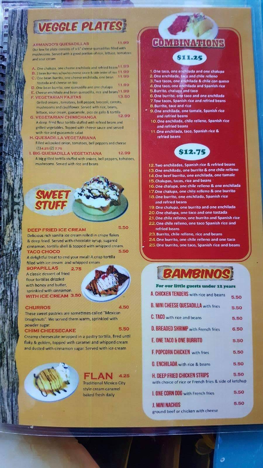 Menu at El Burrito Loco restaurant, Big Rapids