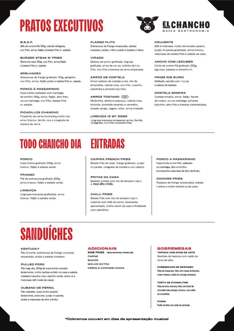 El Chancho Aldeota cardápio