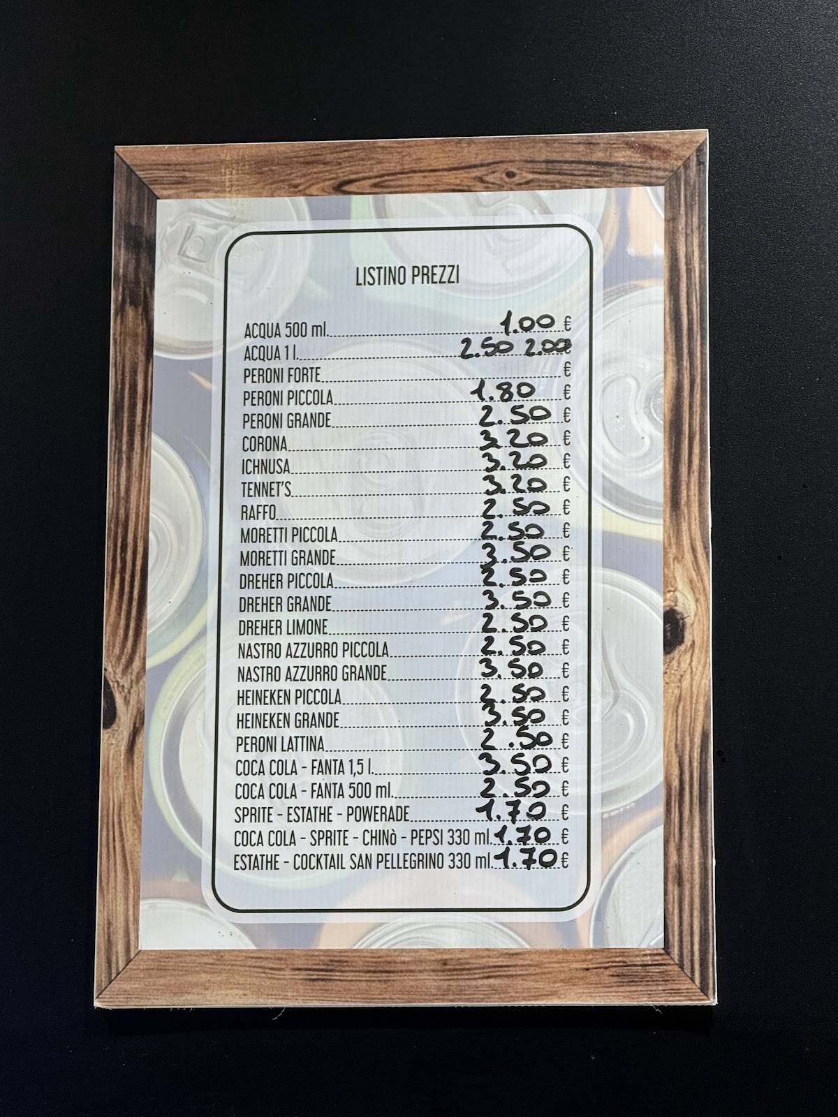 Menu di El Focacciaro 