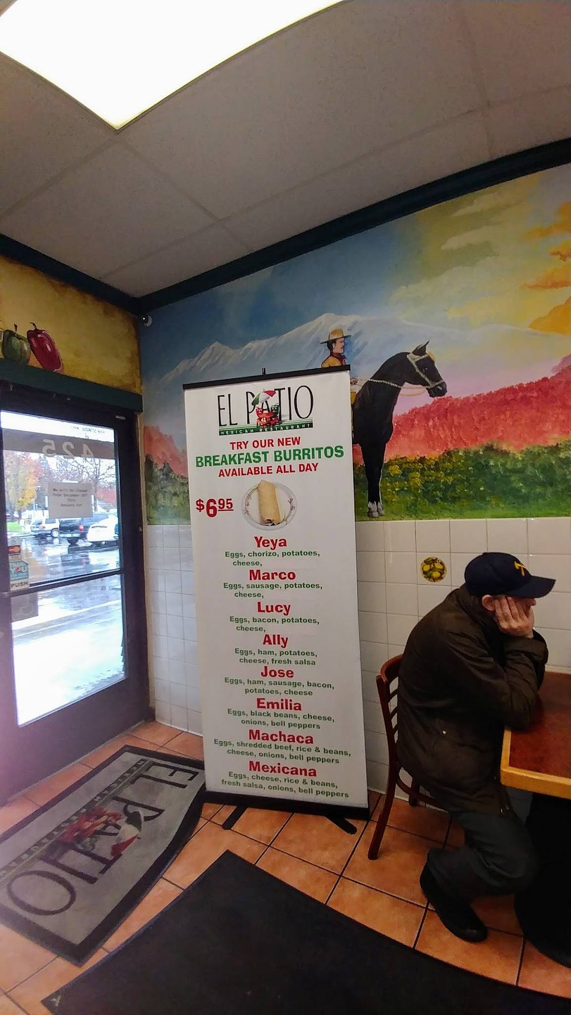 Menu at El Patio Mexican Restaurant, Santa Rosa, 425 Stony Point Rd