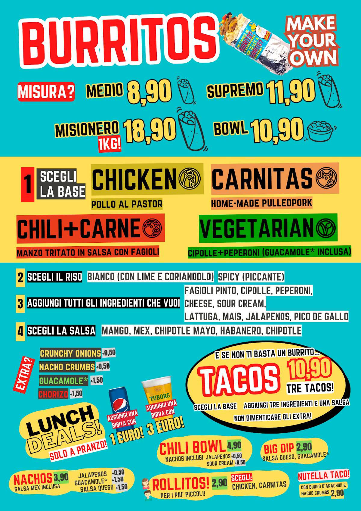 Menu di El Supremo 