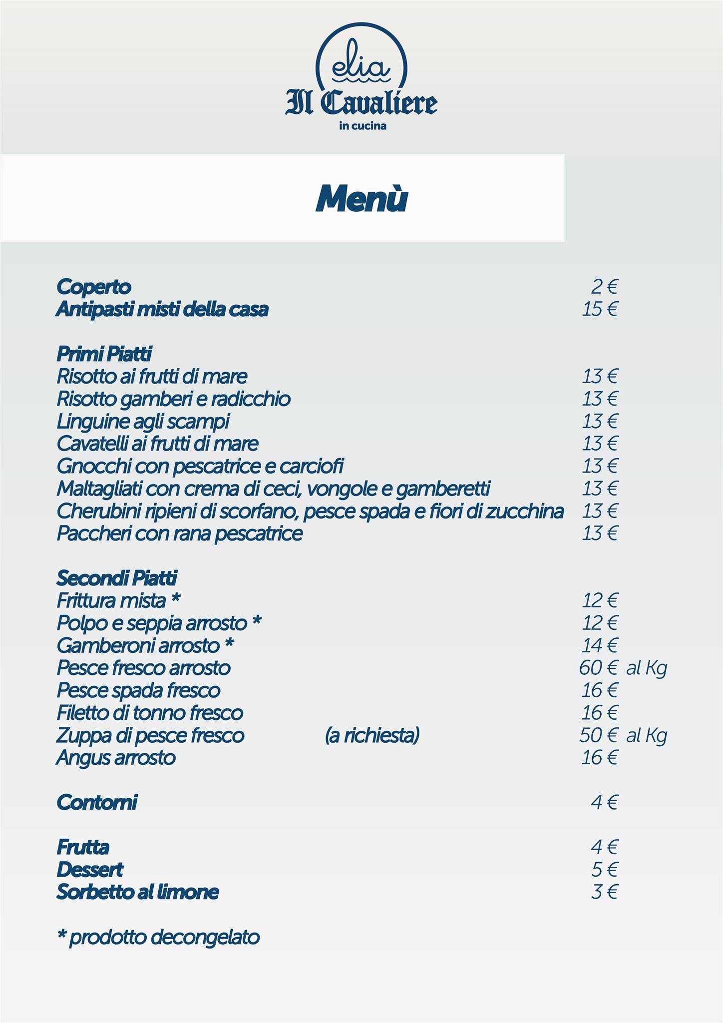 Menu di Elia 