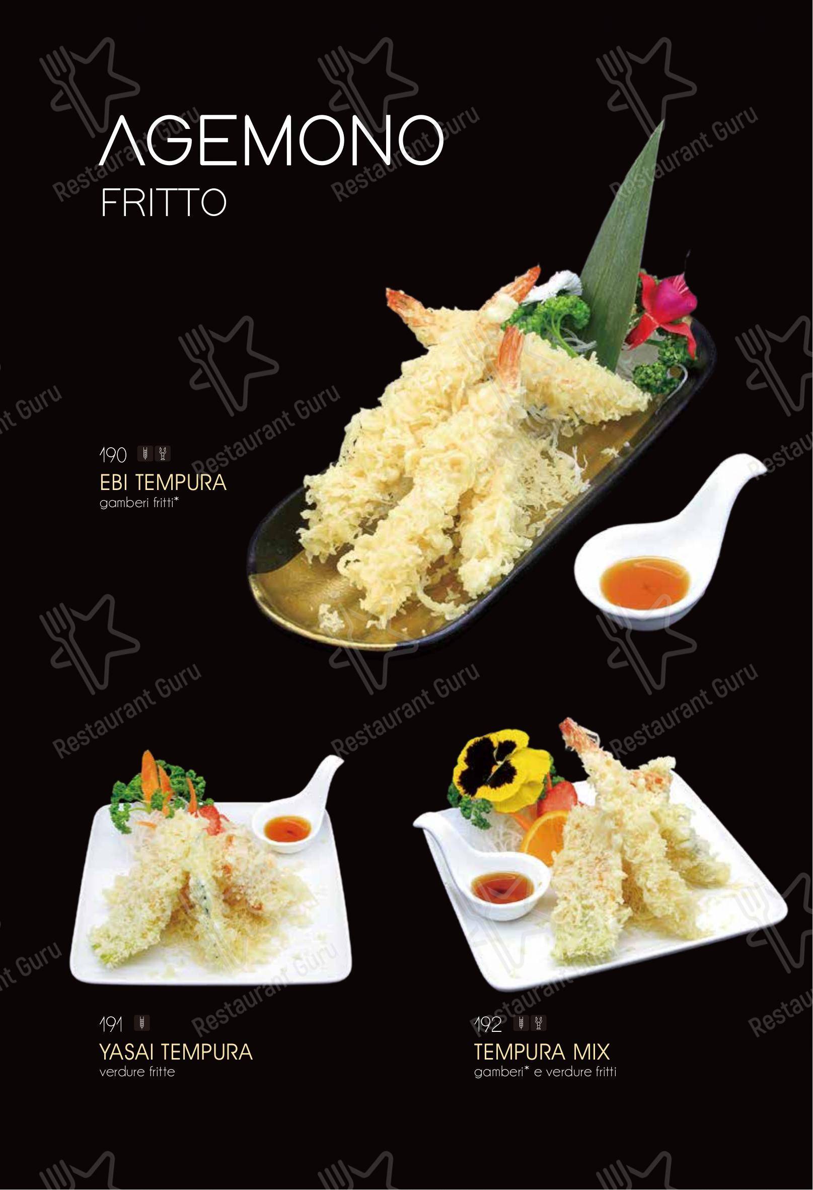 Ristorante Elite Sushi in Erba - Menu bar