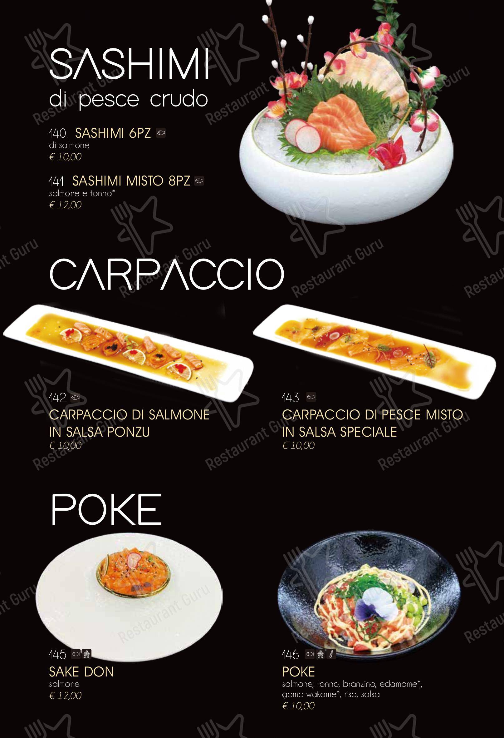 Ristorante Elite Sushi in Erba - 菜单
