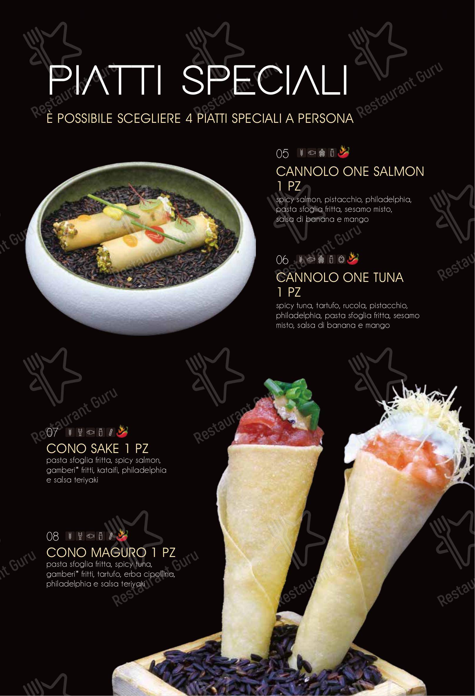 Menu bar per Ristorante Elite Sushi in Erba