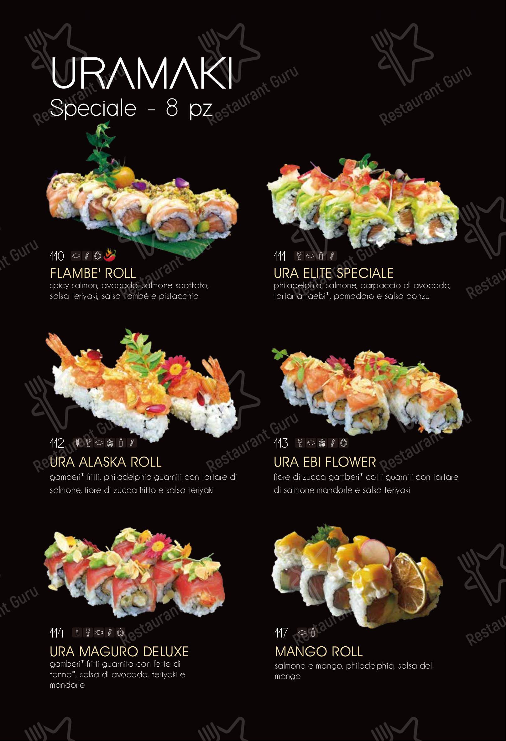 Menu bar per Ristorante Elite Sushi ristorante